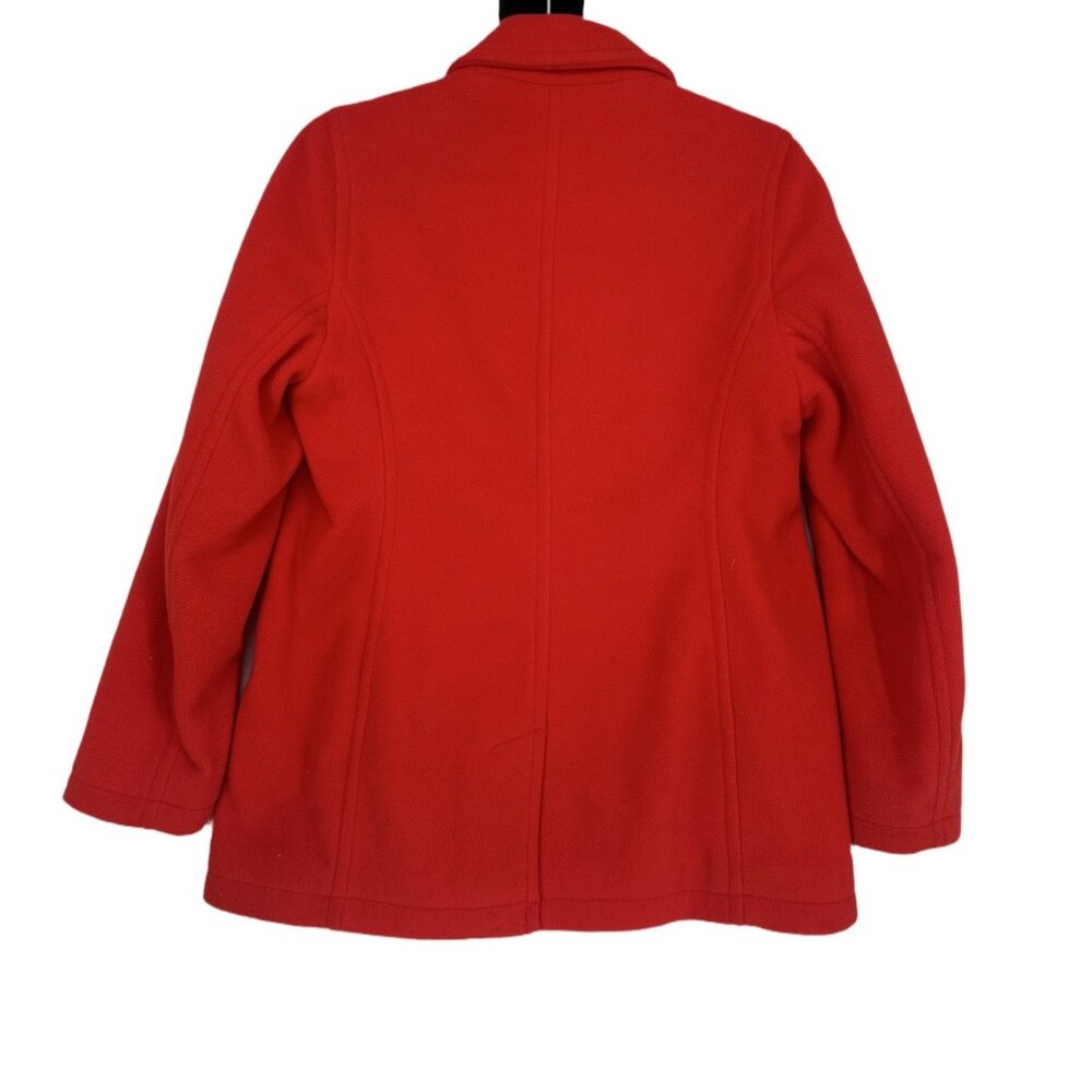 L.L. Bean Classic Red Peacoat Size XS Winter Coat - Picture 3 of 7